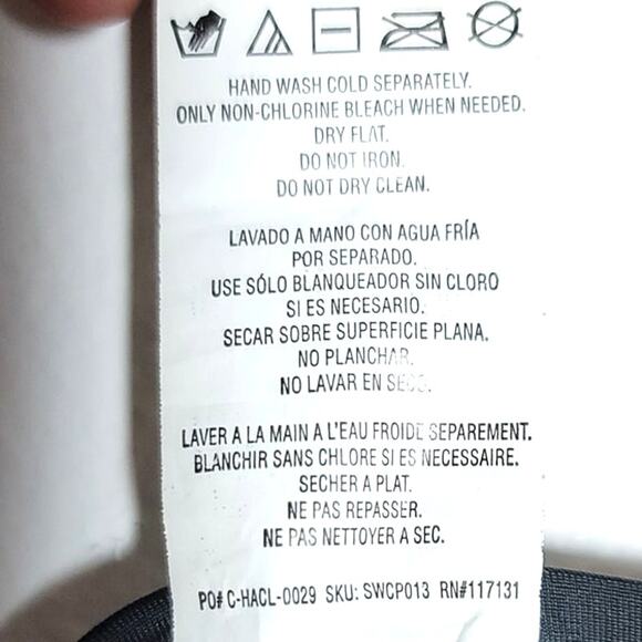 ClubSwim Solid Thin Strap One Piece Swimsuit Black 28 NEW - Picture 5 of 8